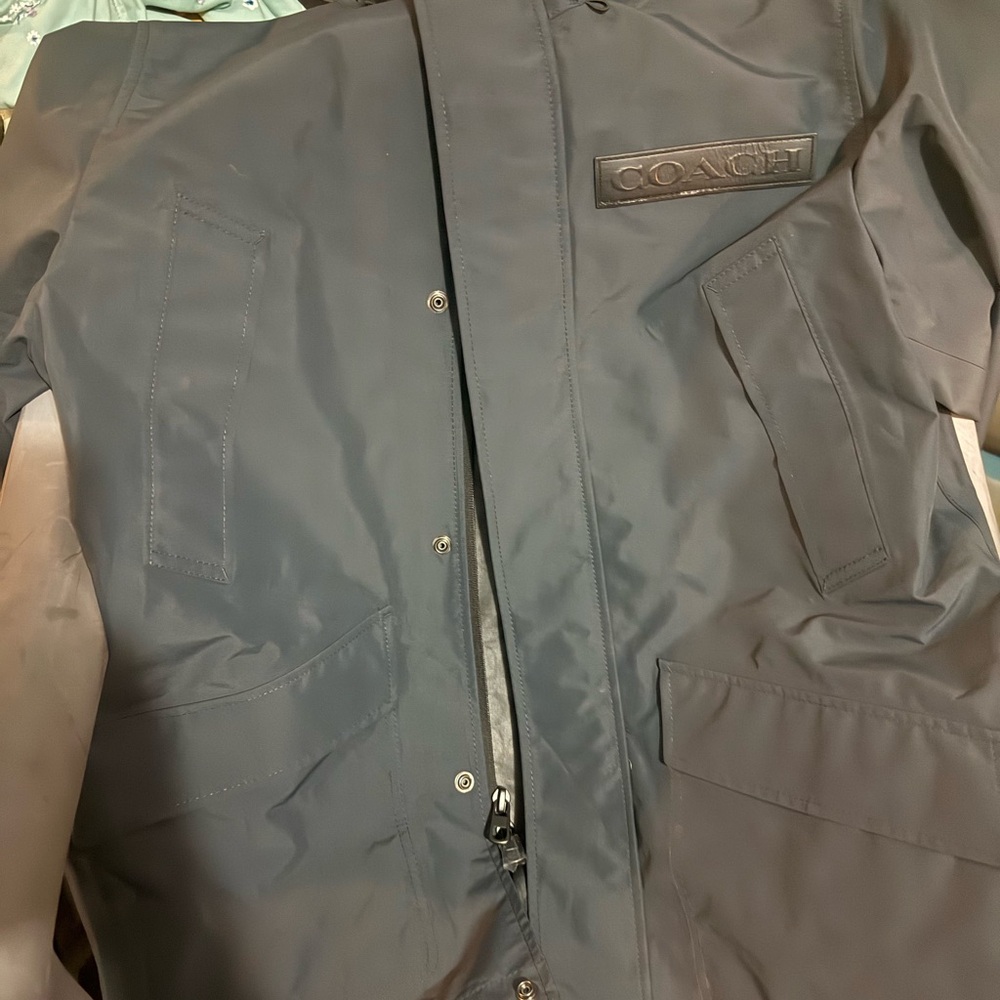 Coach Men's layer parka